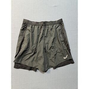 Nike DRI-FIT Stride Running Shorts Men Sz L Black Brand New